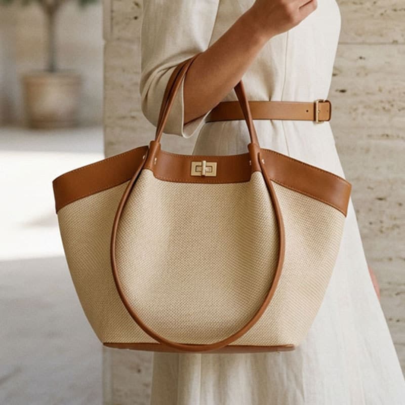 Sacola novo estilo francês luz luxo saco feminino High-End sentir All-Match contraste cor bolsa feminina simples Commute