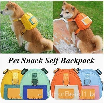 Mochila Pet Para Cachorro Cães Gatos Coleira Peitoral Com Guia Mini Saco De Ombro Bolsa024-167/168