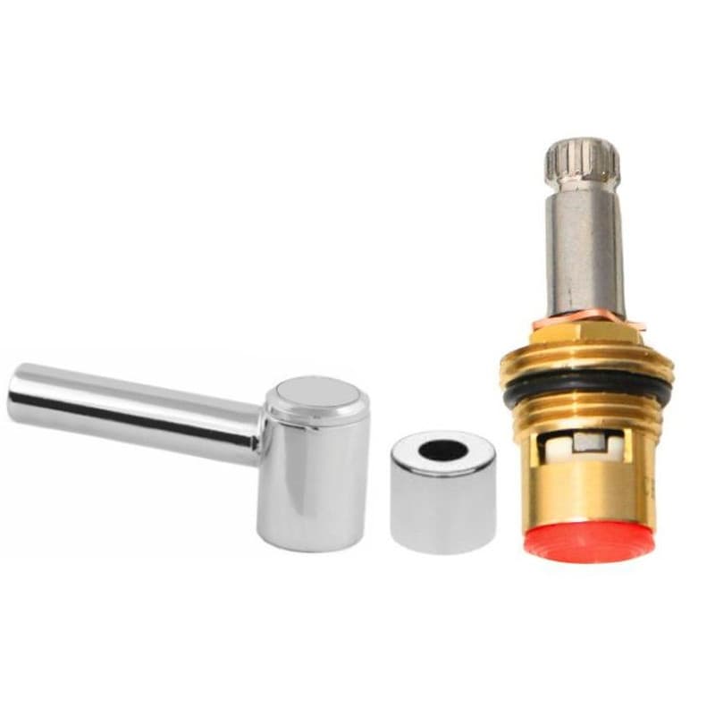 Reparo Para Torneira Mecanismo M18 Com Volante Alavanca Metal 1/4 Volta Completo