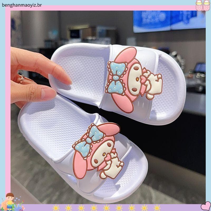 Ultra-leve bonito princesa interior chinelos infantis eva leve antiderrapante desodorante interior banheiro meninas Flip