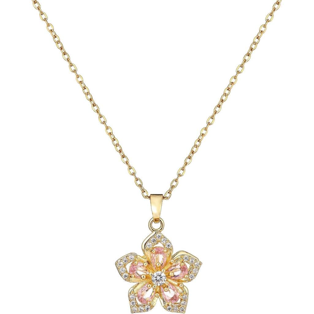 Colar para Mulheres, Colar Giratório de Flor Dourada, Colar com Pingente de Flor de Cristal Prateado, Colares Giratórios