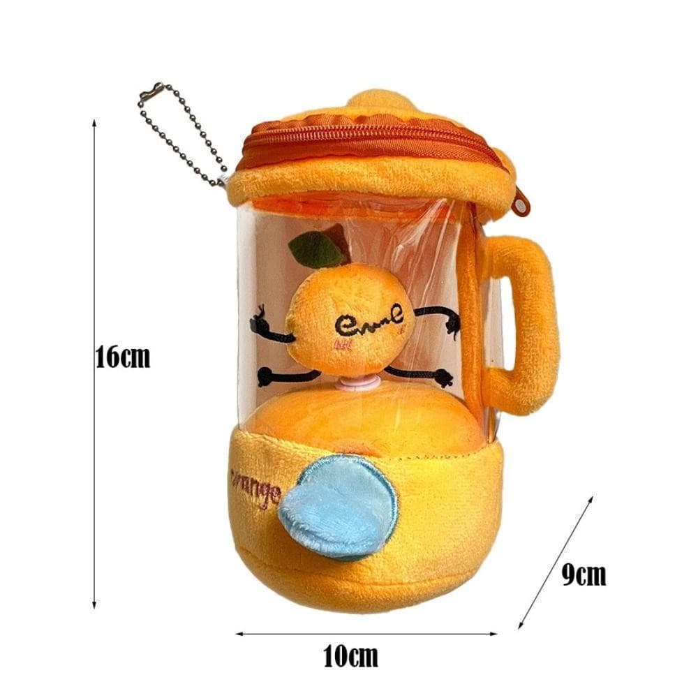 Brinquedo de pelúcia em forma de liquidificador, com design de melancia/laranja/banana, rotativo.