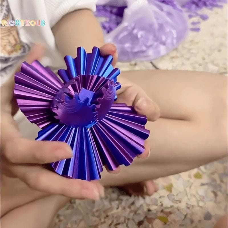 Rightrous Engrenagem Impressa Em 3D Rotação Ou Cubo , Para Estresse E Ansiedade Relaxante , Esfera De Nova