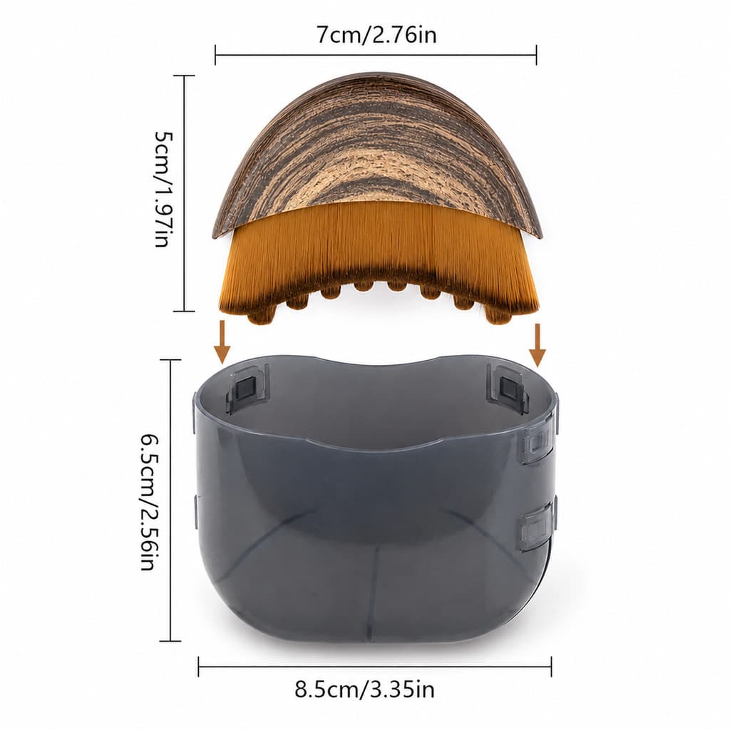 Escova Facial Ultramacia Para Drenagem Linfática-Aplicação De Limpeza , Massagem E Maquiagem A Seco Com Caixa De Armazen