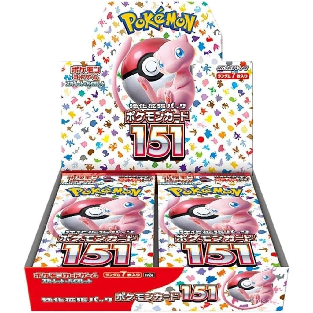 Jogo de Cartas Pokémon Pacote de Expansão Aprimorada Scarlet & Violet Caixa de 151 Cartas Pokémon (Japonês) - 20 Pacotes