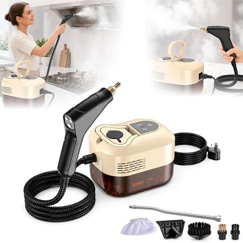 Limpador a Vapor Portátil 2500W Alta Pressão para Cozinha Banheiro Sofá e Carro