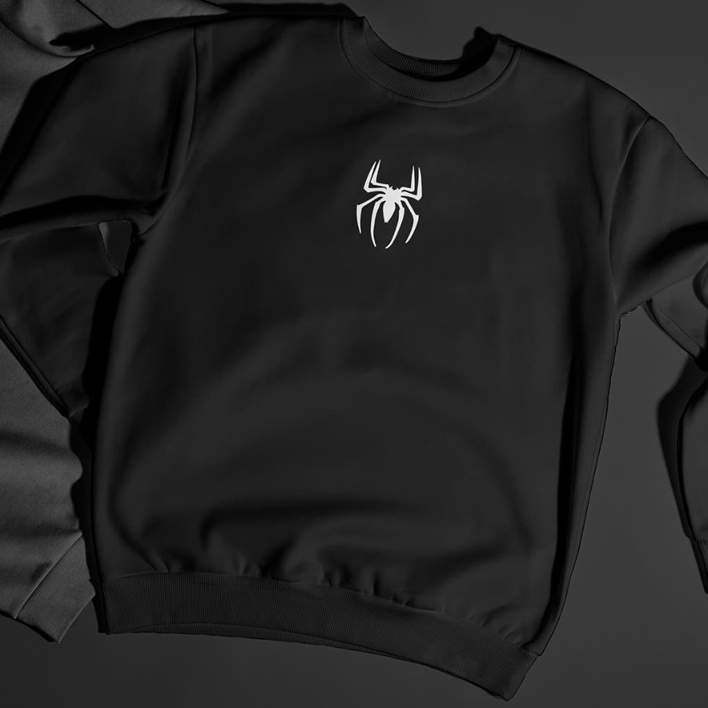 Moletom Gola Careca Exclusiva Aranha Moletinho Algodão Premium Unissex