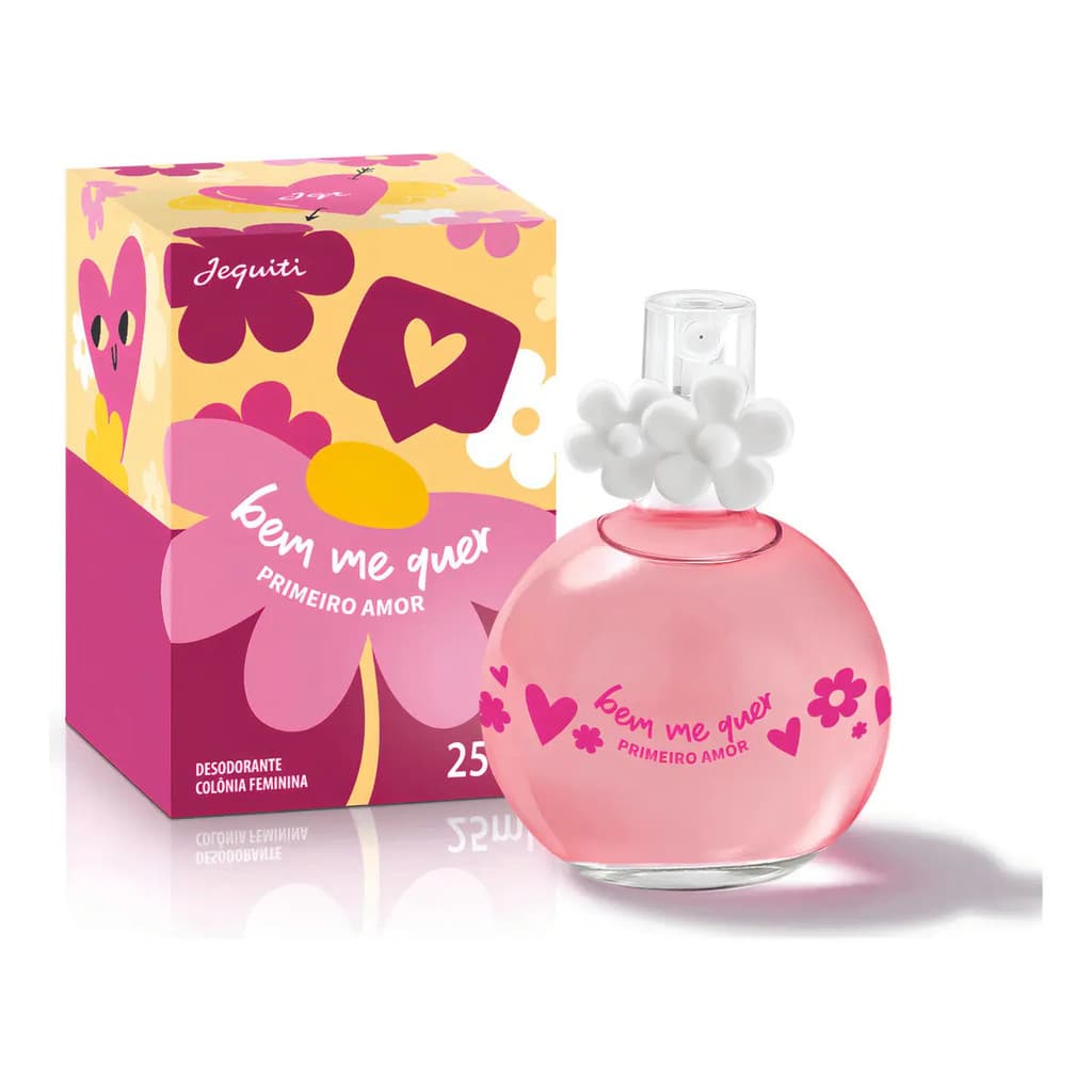 Colônia Bem Me Quer Primeiro Amor Feminino 25ml Jequiti