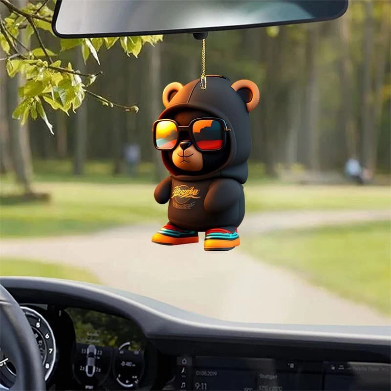 Pingente acessórios interiores Animal pendurado ornamentos acrílicos novo produto chave pingente de carro ornamentos de