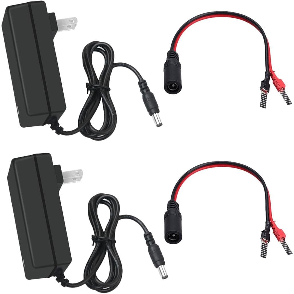 2 PCS Carregador Universal de Bateria para Ferramentas Elétricas de 1Amp Compatível com Baterias de Íon-Lítio Dewalt 20V