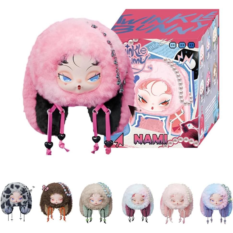 Nami Twinkle Bunny Series Plush Pendant Blind Box 1PC (1 de 7 Estilos Possíveis) Figuras Fofas Brinquedos Colecionáveis