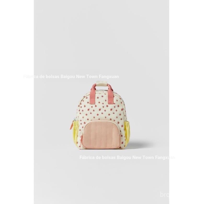 Joint Limited Edition Z New Style Saco infantil infantil Saco escolar Strawberry Print Backpack 1541238 050