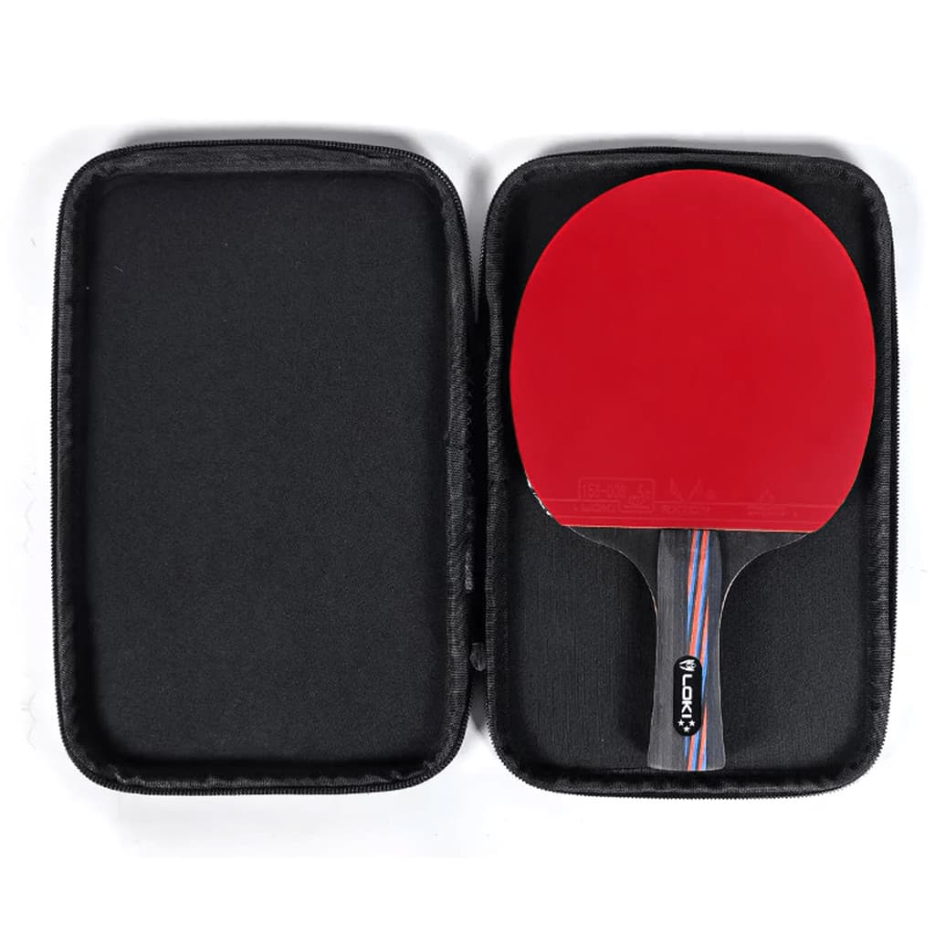 Raquete Tênis De Mesa 3 Estrelas Ping Pong Estojo Raqueteira Borracha RXTON 3 Aprovada ITTF X3 Loki