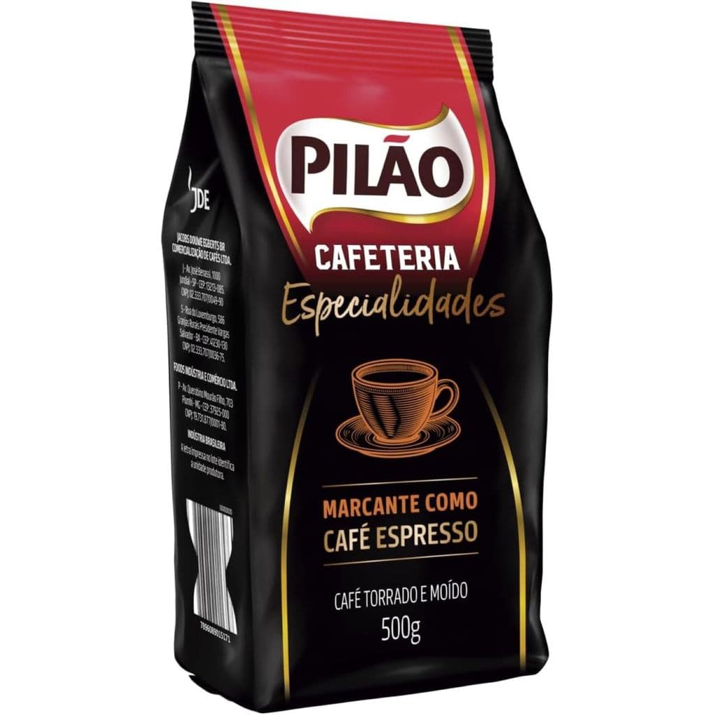 Café Pilão Cafeteria Especialidades Espresso Pouch 500g Torrado e Moído Café Superior