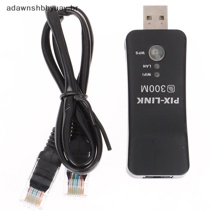 Adadwnshubiuay Smart TV Para UWA-BR100 Wifi Adaptador LAN USB Sem Fio Repetidor BR