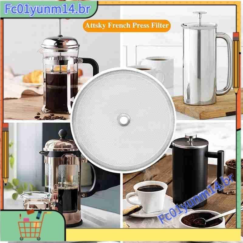 Haste De Filtro De Aço Inoxidável Para Prensa De Chá , Francesa , Cafeteira , Placa De Pressão Base E Acessórios