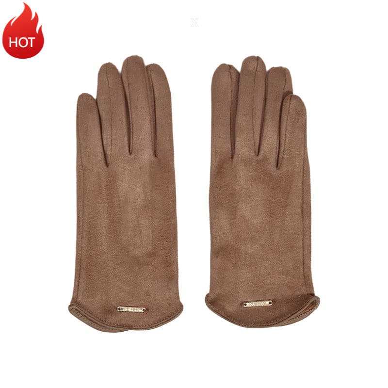 Luvas Quentes De Camurça LA1V Para Outono E Inverno , Com Uma Camada Espessa De Penugem Um Design Sensível Ao Toque , Pr