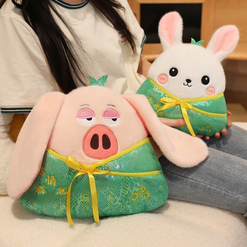Moda Dos Desenhos Animados Capivara Zongzi Lance Travesseiro Removível Cintura Encosto Voando Porco Coelho Boneca De Pel