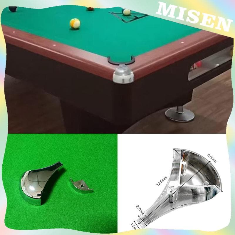 [Misen] Placa De Canto De Mesa De Bilhar , Atualização De Proteção Em Liga De Zinco , Kit De Fácil Instalação Para Canto