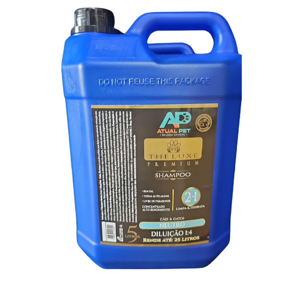 Shampoo Atual Pet (Vanity Pet) The luxe Neutro Rende 25L