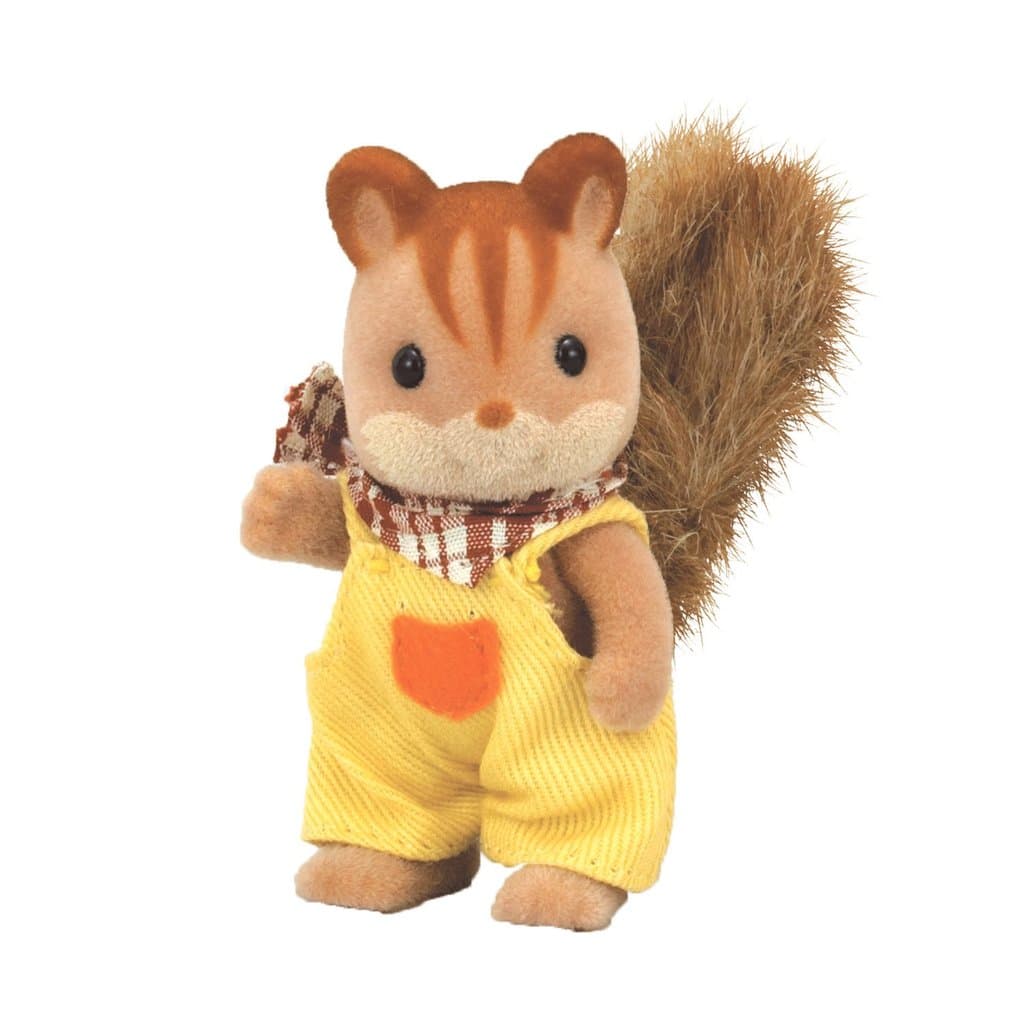 Boneca Sylvanian Families [Família Esquilo Noz, Menino Esquilo Noz] RI-33 Certificado ST Mark Idades 3+ Brinquedo Cas...
