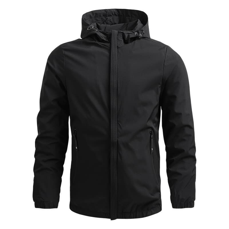Jaqueta de beisebol masculina casual de estilo coreano, com capuz, cor sólida, roupa masculina moderna.