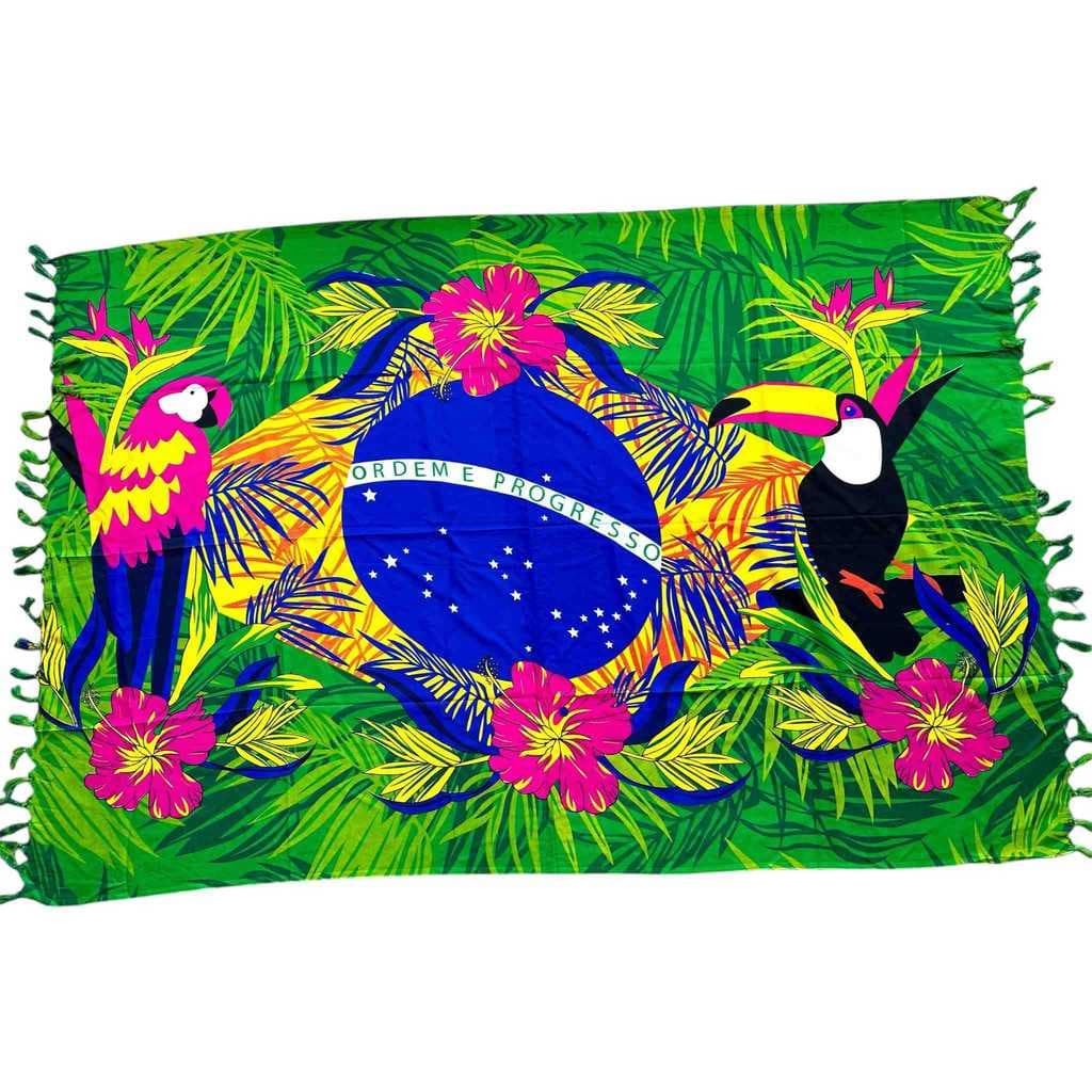 Canga saida de praia poliester bandeira