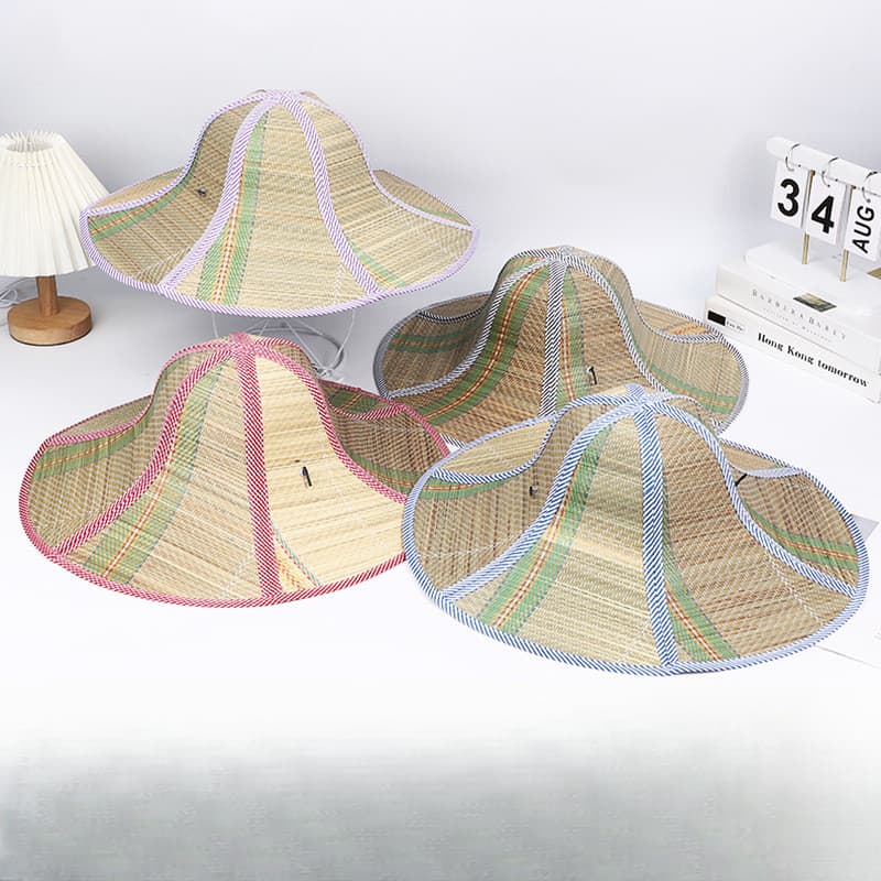 Chapéu de palha Papyrus para homens e mulheres, proteção solar de verão, respirável, aba larga, chapéu de praia estiloso