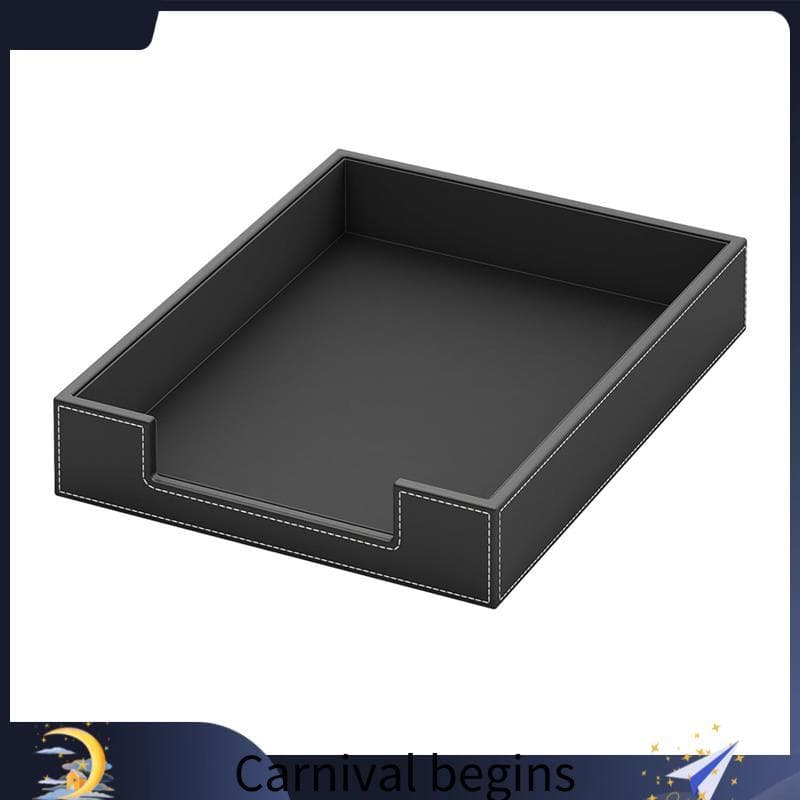[eileenj3] Bandeja Organizadora De Mesa De Couro , Empilhável , Organizadores E Acessórios , Arquivo De Revista Para For