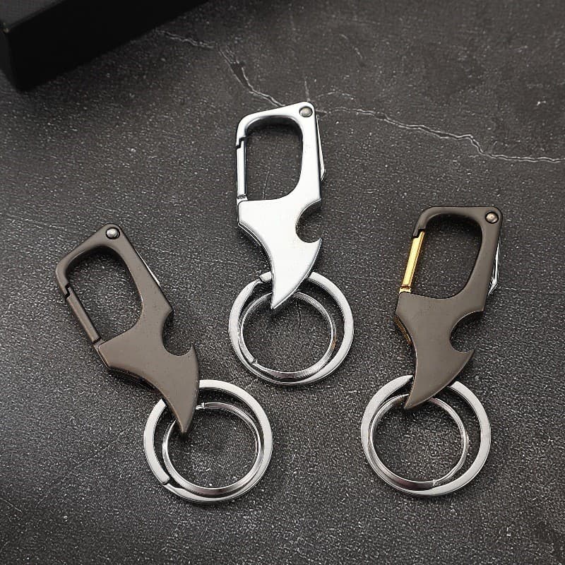 Abridor De Garrafa Dobrável Mini Chaveiro Clássico Com Chaveiros Metal 2 Em 1 Carro Masculino