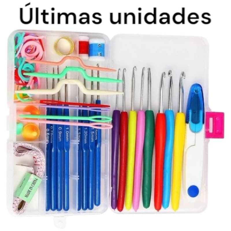 Kit 53 peças Kit Crochê Completo Para Fazer Amigurumi Agulhas Acessórios