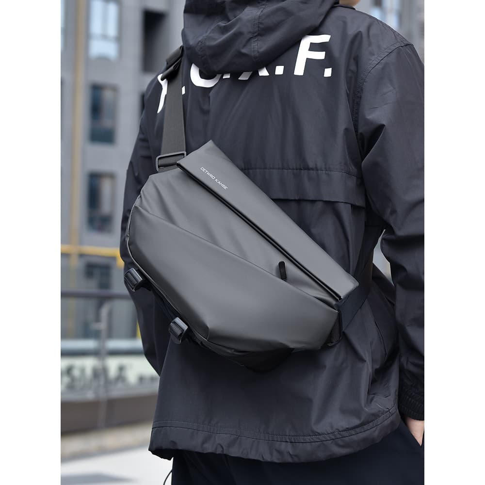 2026 novo estilo Casual bolsa de peito masculina grande capacidade função ciclismo crossbody saco crossbody bolsa de omb