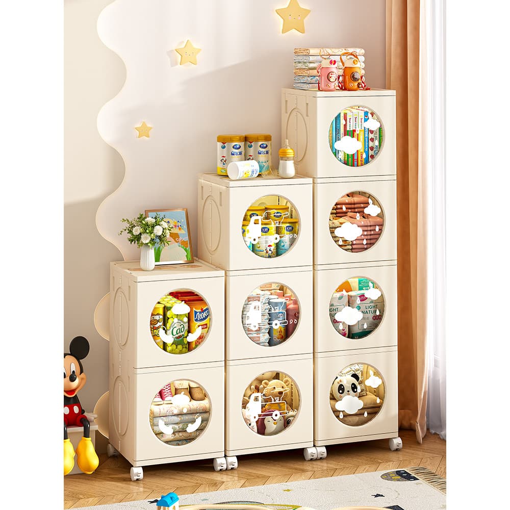 Armário de armazenamento de brinquedos para crianças, armário reforçado para bebês, casa, sala de estar, lanche, caixa d