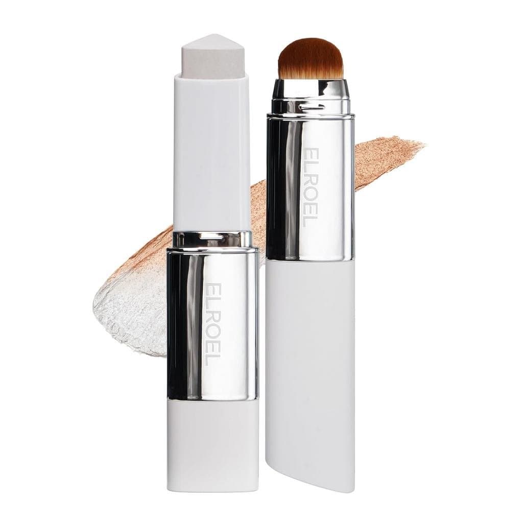 ELROEL Blanc Cover Cream Stick V White - Base em Bastão Coreana que Muda de Cor com Volufiline - Cobertura Média a Total