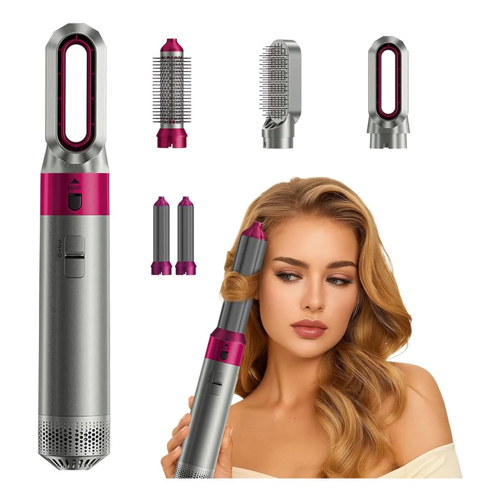 Escova 5 em 1 Secador, Pente, Modelador, Aumenta volume Profissional 110V E 220V