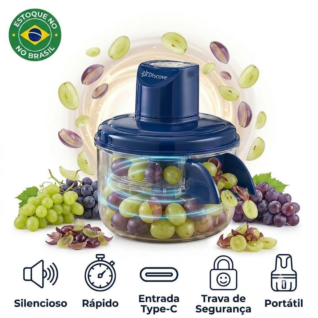 Descascador Elétrico Automático USB Recarregável Bivolt para Alho Portátil Cozinha Discove