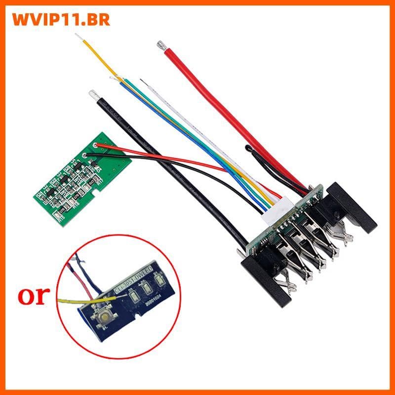 Placa De Proteção De Carregamento PCB De Bateria De Íon-Lítio WVIP DCB200 Para 18V 20V BR