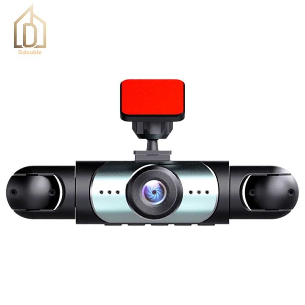 Gravador De Vídeo Para Carro De 4 Canais Dash Cam 1080P Frontal Traseira Interna Esquerda Direita Visão Noturna [Ddouble