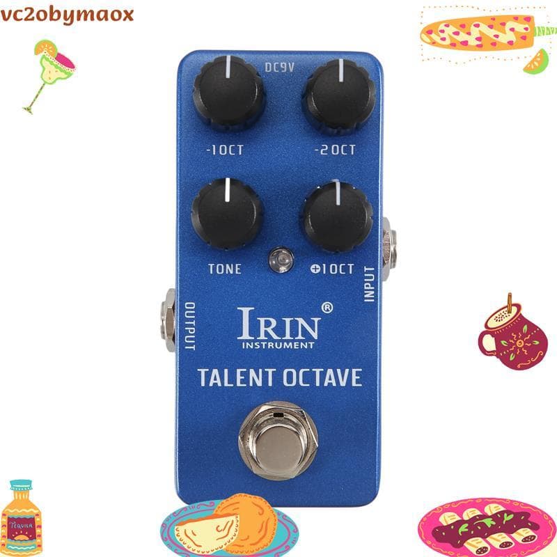 - 19 Pedal De Efeito De Guitarra De Oitava De Talento 3 Efeitos Sonoros Separados True Bypass Pedais Acessórios vc2obyma