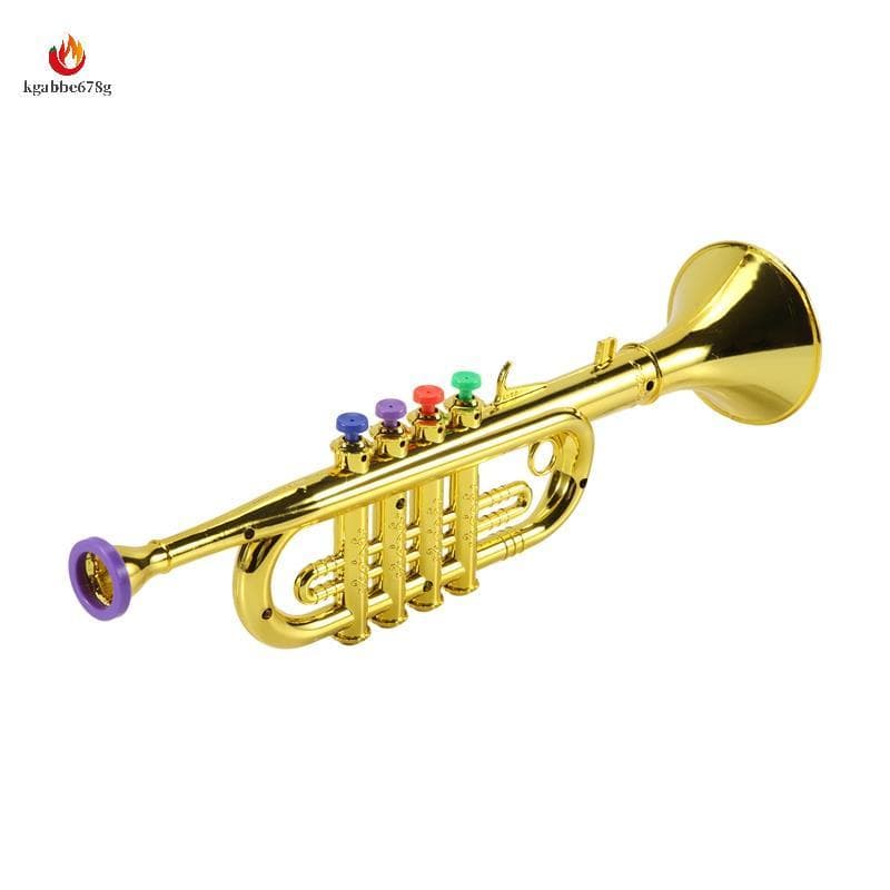 Instrumentos Musicais Infantis , Adereços Para Performance Em Palco Infantil , Trompete De Quatro Tons (Placa De Básica)