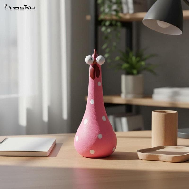[stdzsw] Vaso De Frango Colorido Pescoço Longo Suporte De Flores Decoração De Casa Para Viver