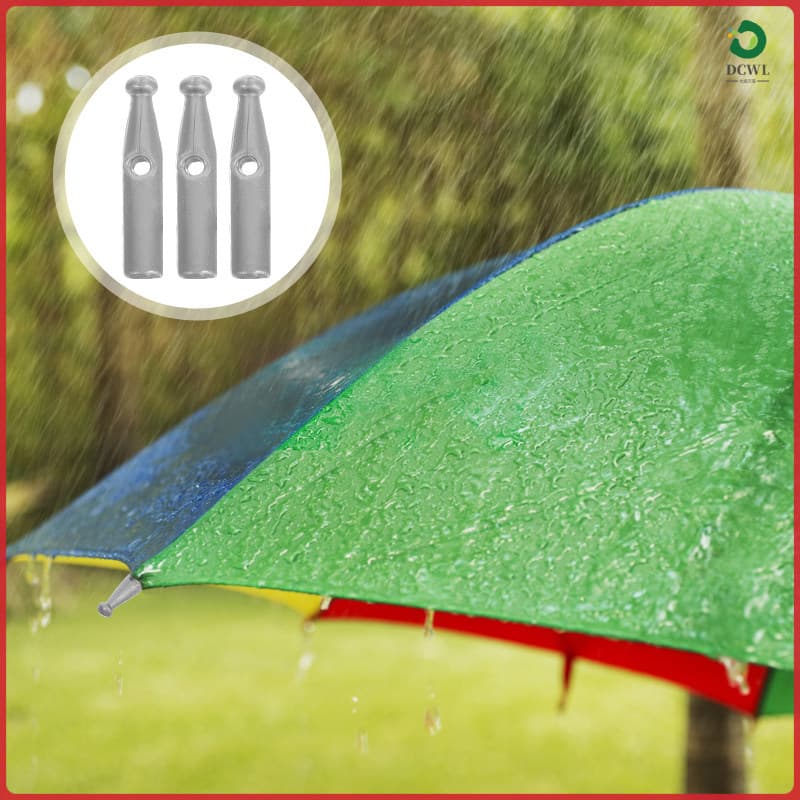 🖼️ 10Peças Acessórios Para Guarda-Chuva Contas De Cauda Resistentes Cinza