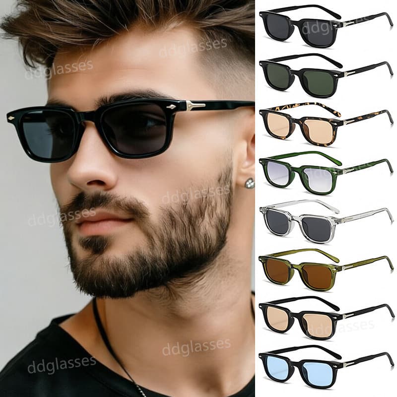 Nova Moda Óculos De Sol Quadrados Para Homens Mulheres Na Resistente A UV Ao Ar Livre Guarda -