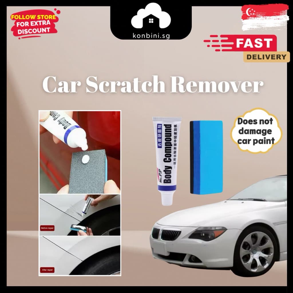 [SG] Agente De Reparo De Arranhões Kits De Carro Composto De Corpo Automotivo Polimento Pasta De Moagem Conjunto De Cuid
