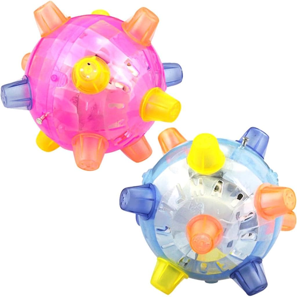 Ilumine Bolas Saltitantes | Com Luz E Música , 2 Peças De Plástico , Bola Vibratória Removível Para Crianças , Brinquedo