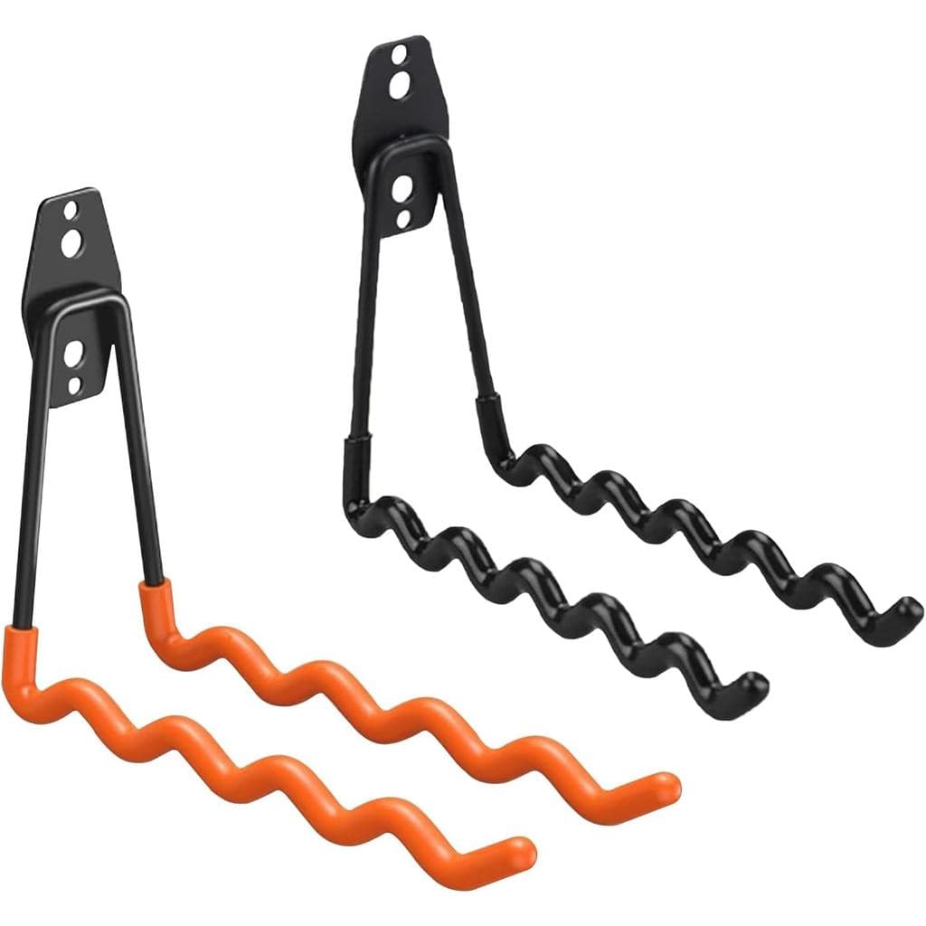 Conjunto de 2 Suportes de Parede para Raquetes de Tênis, Suporte para Raquetes de Badminton, Adequado para Raquetes de B