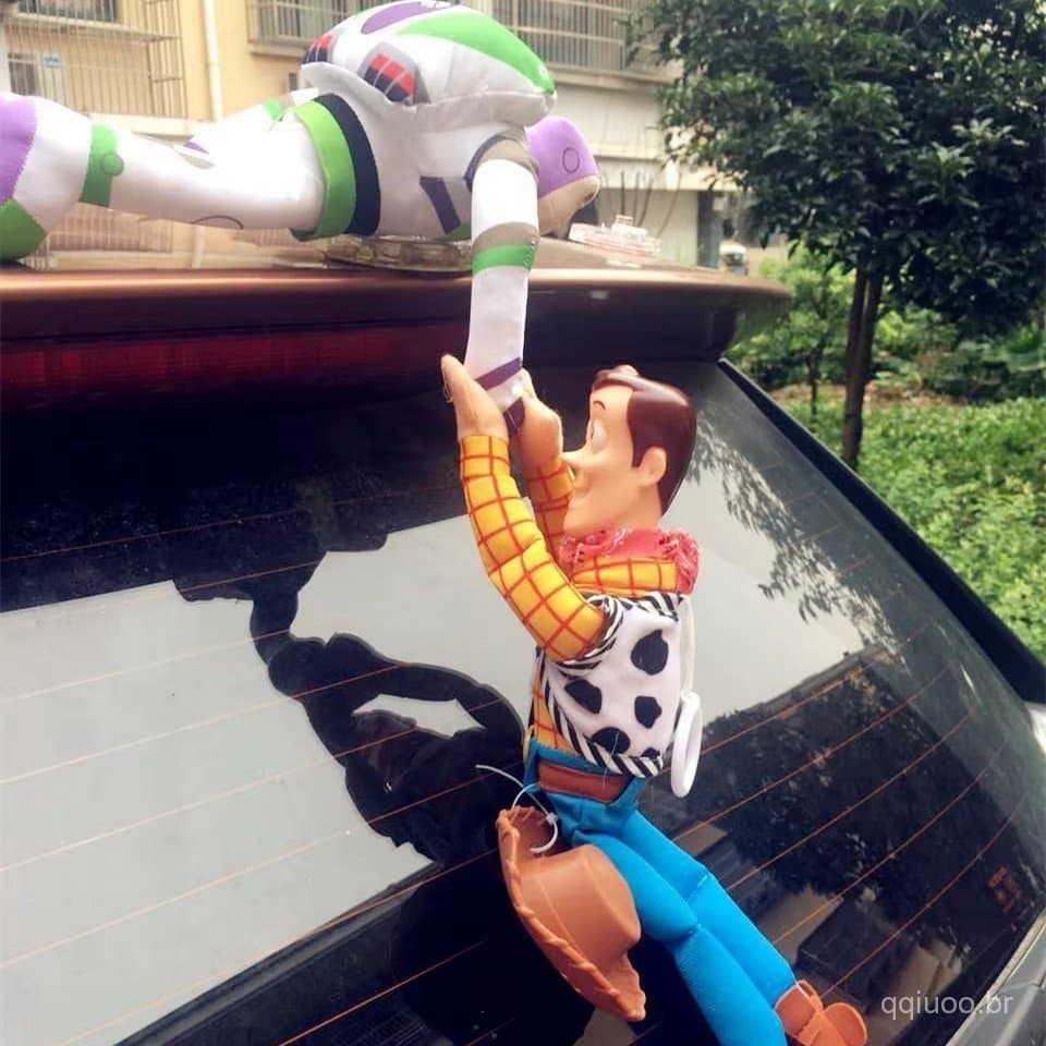 Toy Story Buzz Lightyear Woody Boneca De Pelúcia Brinquedo Fofo Fora Pendurar Acessórios Automotivos Decoração De Carro