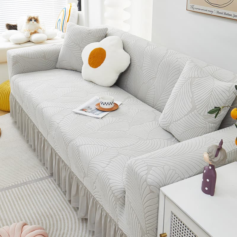 [Novo produto] Capa de sofá de lã Jacquard com tudo incluído Capa universal Four Seasons Saia universal Capa de sofá Pan