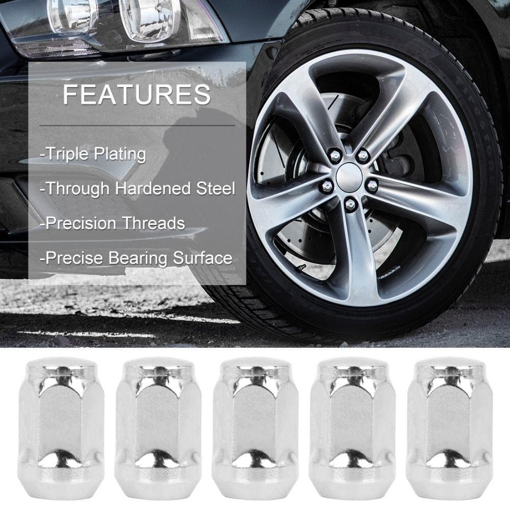 Porcas De Roda 4 Peças , Cone De Bolota Com Protuberância , Acessórios De Carro , Modificação Parafuso , Tampa De Cabeça