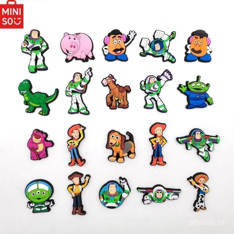 Kit 6/10 Cartoons Pins Botons Toy Story para Croc Babuche